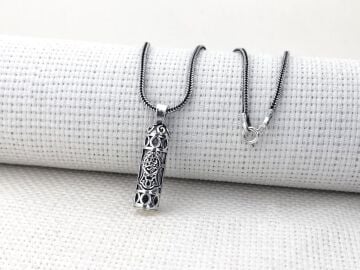 Nalı Şerif Motifli Cevşeni Kebir Dualı 925 Ayar Gümüş Cevşen Kolye