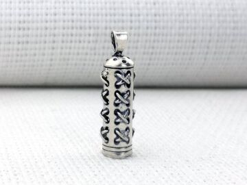 Düğüm Motifli Cevşeni Kebir Dualı 925 Ayar Gümüş Kolye Ucu