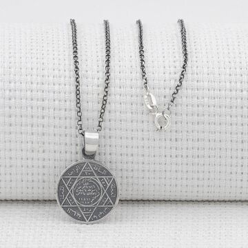 Mührü Süleyman 925 Ayar Gümüş Bayan Kolye