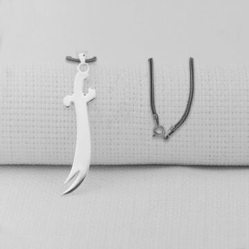 Sade Zülfikar 925 Ayar Gümüş Kolye