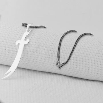 Sade Zülfikar 925 Ayar Gümüş Kolye