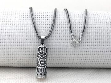 Hüseyin Yazılı Cevşeni Kebir Dualı 925 Ayar Gümüş Cevşen Kolye