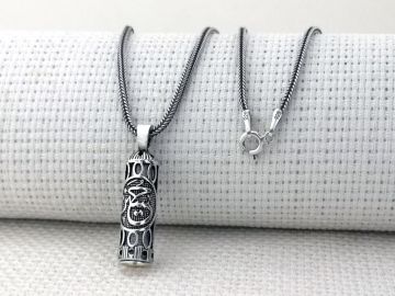 Hüseyin Yazılı Cevşeni Kebir Dualı 925 Ayar Gümüş Cevşen Kolye