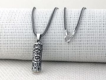 Hüseyin Yazılı Cevşeni Kebir Dualı 925 Ayar Gümüş Cevşen Kolye