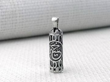 Hüseyin Yazılı Cevşeni Kebir Dualı 925 Ayar Gümüş Cevşen Kolye Ucu