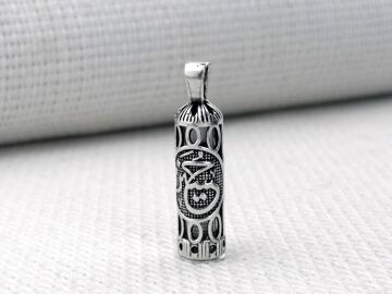 Hüseyin Yazılı Cevşeni Kebir Dualı 925 Ayar Gümüş Cevşen Kolye Ucu