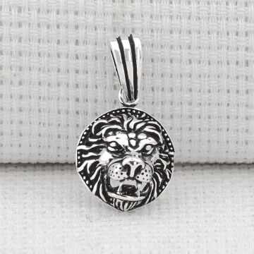 Aslan Figürlü 925 Ayar Gümüş Kolye Ucu