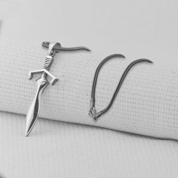 Kılıç 925 Ayar Gümüş Kolye