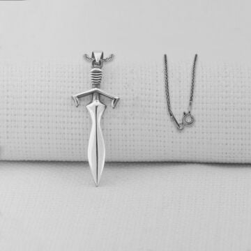 Kılıç 925 Ayar Erkek Gümüş Kolye