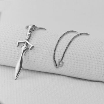 Kılıç 925 Ayar Erkek Gümüş Kolye