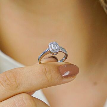 Minimal Baget Taşlı 925 Ayar Gümüş Kadın Yüzük