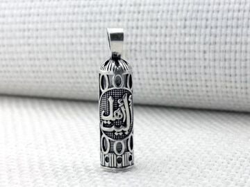 Ehlibeyt Yazılı Cevşeni Kebir Dualı 925 Ayar Gümüş Cevşen Kolye Ucu