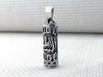 Ehlibeyt Yazılı Cevşeni Kebir Dualı 925 Ayar Gümüş Cevşen Kolye Ucu