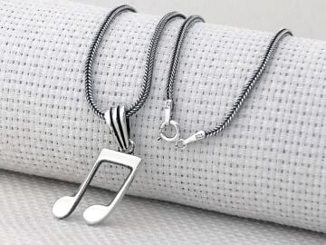 Nota 925 Ayar Gümüş Kolye