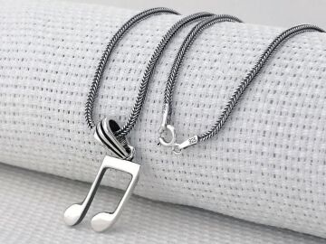 Nota 925 Ayar Gümüş Kolye