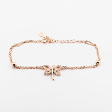 925 Ayar Gümüş Zirkon Taşlı Yusufçuk Bayan Bileklik