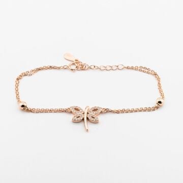 925 Ayar Gümüş Zirkon Taşlı Yusufçuk Bayan Bileklik