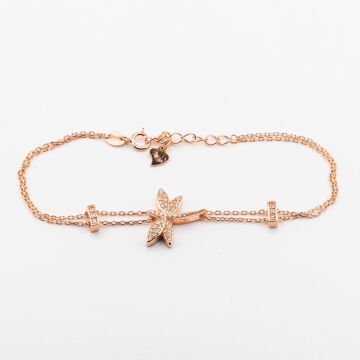 925 Ayar Gümüş Zirkon Taşlı  Yusufçuk Bayan  Bileklik