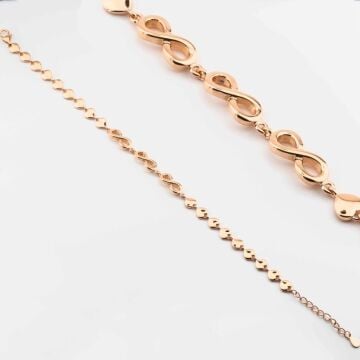 925 Ayar Gümüş Sonsuzluk Bayan Bileklik