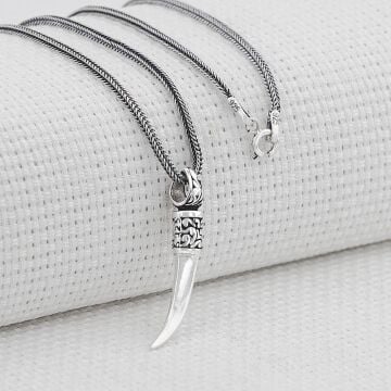 Fil Dişi 925 Ayar Gümüş Kolye