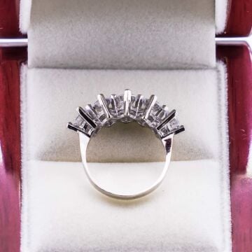 925 Ayar Gümüş Beştaş Bayan Yüzük Model 19