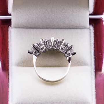 925 Ayar Gümüş Beştaş Bayan Yüzük Model 19