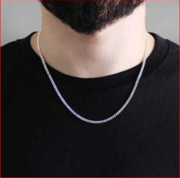 925 Ayar Gümüş Gurmet Zincir Kolye 60 CM 4 MM