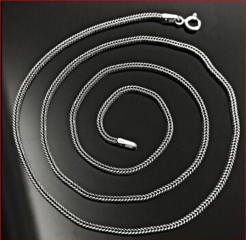 Tilki Kuyruğu 925 Ayar Gümüş Zincir Kolye