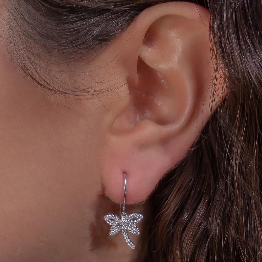 Yusufcuk Tasarımlı Çengelli 925 Ayar Gümüş Küpe