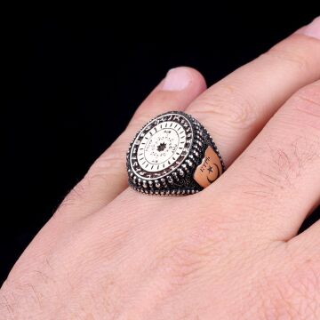 Turan Yüzüğü Türk Boyları Bayrağı 925 Ayar Gümüş Yüzük