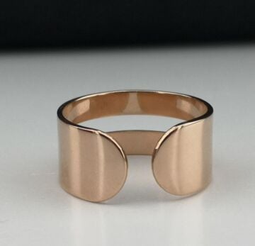 Kişiye Özel Tasarımlı Ayarlanabilir Kadın Gümüş Yüzük Rose