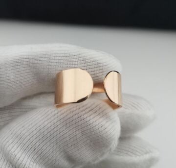 Kişiye Özel Tasarımlı Ayarlanabilir Kadın Gümüş Yüzük Rose