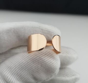 Kişiye Özel Tasarımlı Ayarlanabilir Kadın Gümüş Yüzük Rose