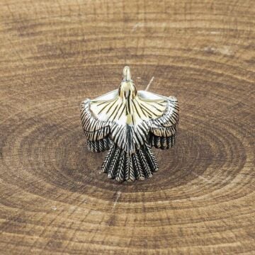 925 Ayar Gümüş Kartal Motifli Kanatlı Yüzük