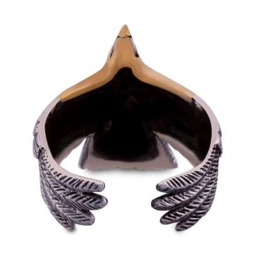 925 Ayar Gümüş Kartal Motifli Kanatlı Yüzük