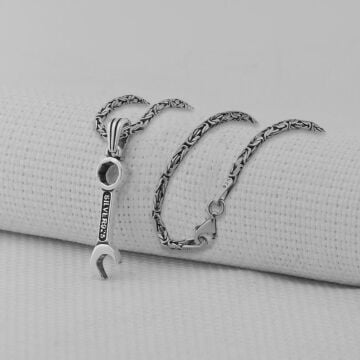 Tamir Anahtarı 925 Ayar Gümüş Kolye