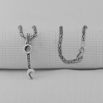 Tamir Anahtarı 925 Ayar Gümüş Kolye