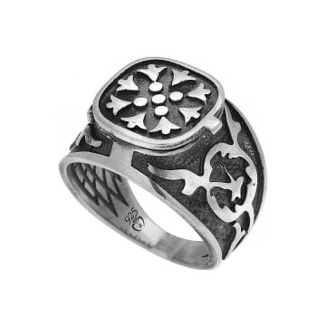 925 Ayar Gümüş Kapaklı Yüzük