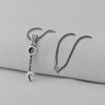 Tamir Anahtarı 925 Ayar Erkek Gümüş Kolye