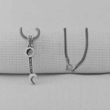 Tamir Anahtarı 925 Ayar Erkek Gümüş Kolye