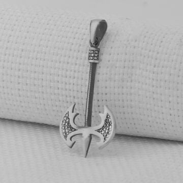 Özel Balta Tasarımlı 925 Ayar Erkek Gümüş Kolye Ucu