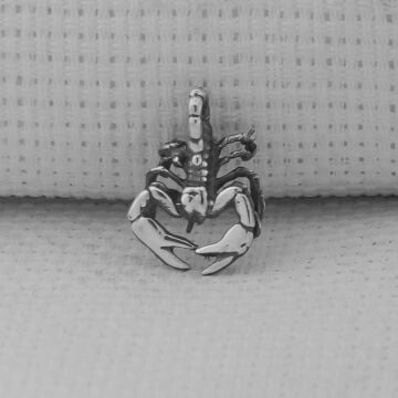 Akrep Küçük Boy 925 Ayar Erkek Gümüş Kolye ucu