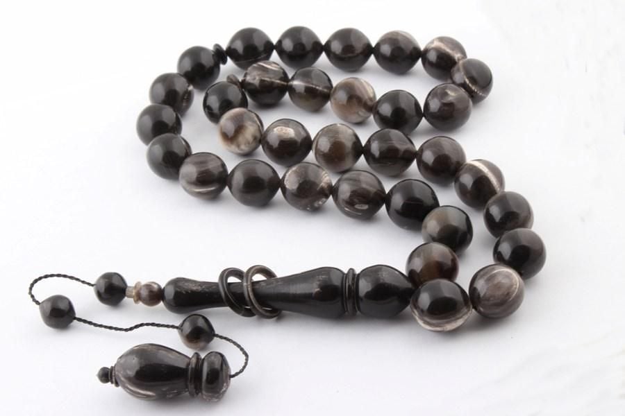 Büyük Boy El İşçilikli Bufalo Boynuzu Tesbih