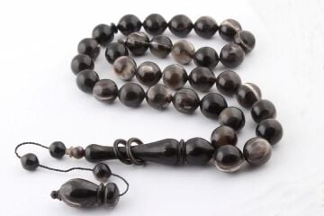 Büyük Boy El İşçilikli Bufalo Boynuzu Tesbih