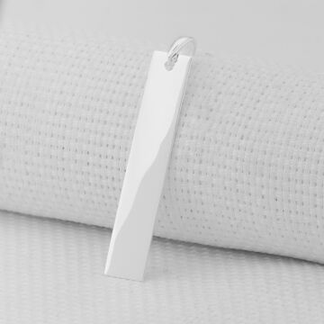 Gümüş Plaka 925 Ayar Kolye Ucu