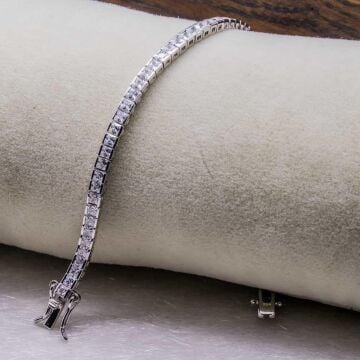 925 Ayar Gümüş Su Yolu Bileklik Model 6