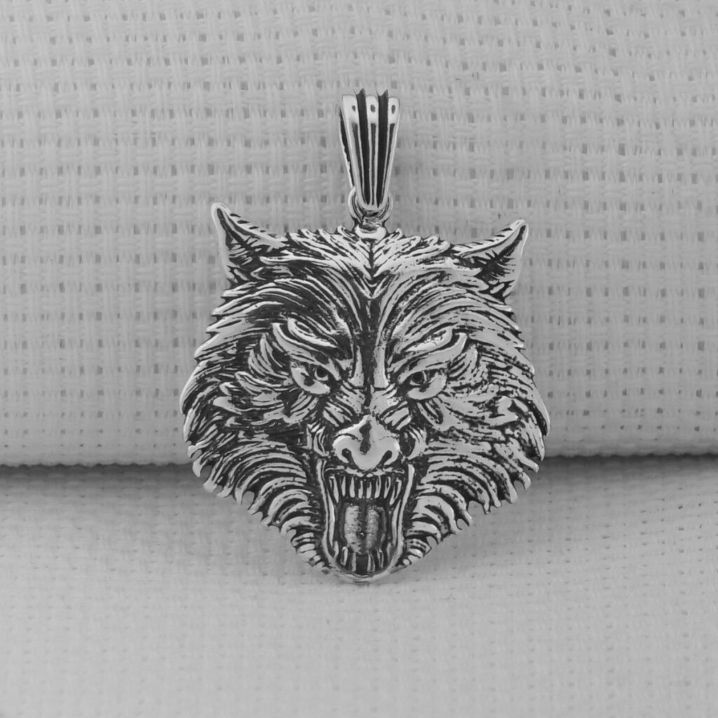 Alfa Kurt Tasarımlı 925 Ayar Erkek Gümüş Kolye Ucu