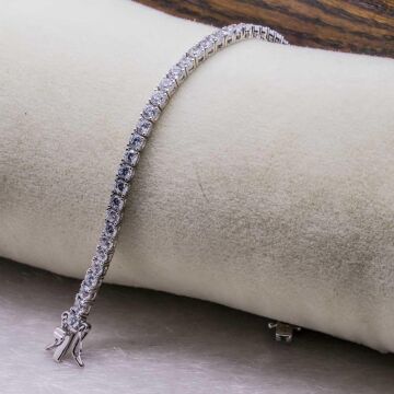 925 Ayar Gümüş Su Yolu Bileklik Model 4