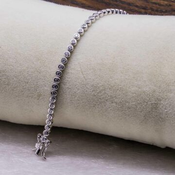 925 Ayar Gümüş Su Yolu Bileklik Model 3