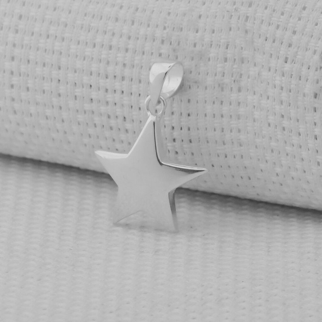 Parlak Yıldız Tasarımlı 925 Ayar Gümüş Kolye Ucu